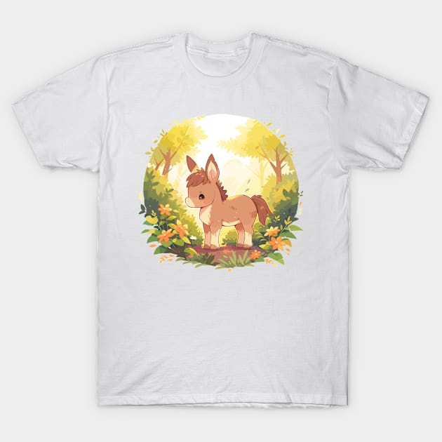 Baby Kawaii Forest Donkey T-Shirt by Kawaii Kingdom